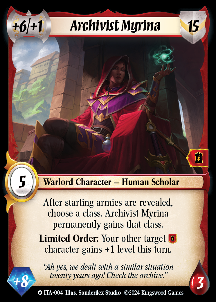 Archivist Myrina - ITA 004 - Warlord: Saga of the Storm - Into the Accordlands