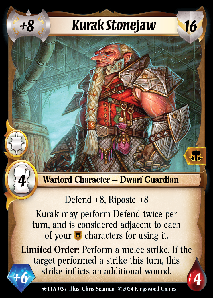 Kurak Stonejaw - ITA 037 - Warlord: Saga of the Storm - Into the Accordlands