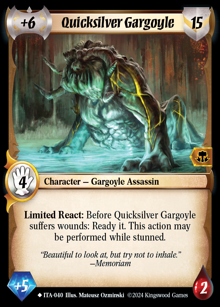Quicksilver Gargoyle - ITA 040 - Warlord: Saga of the Storm - Into the Accordlands