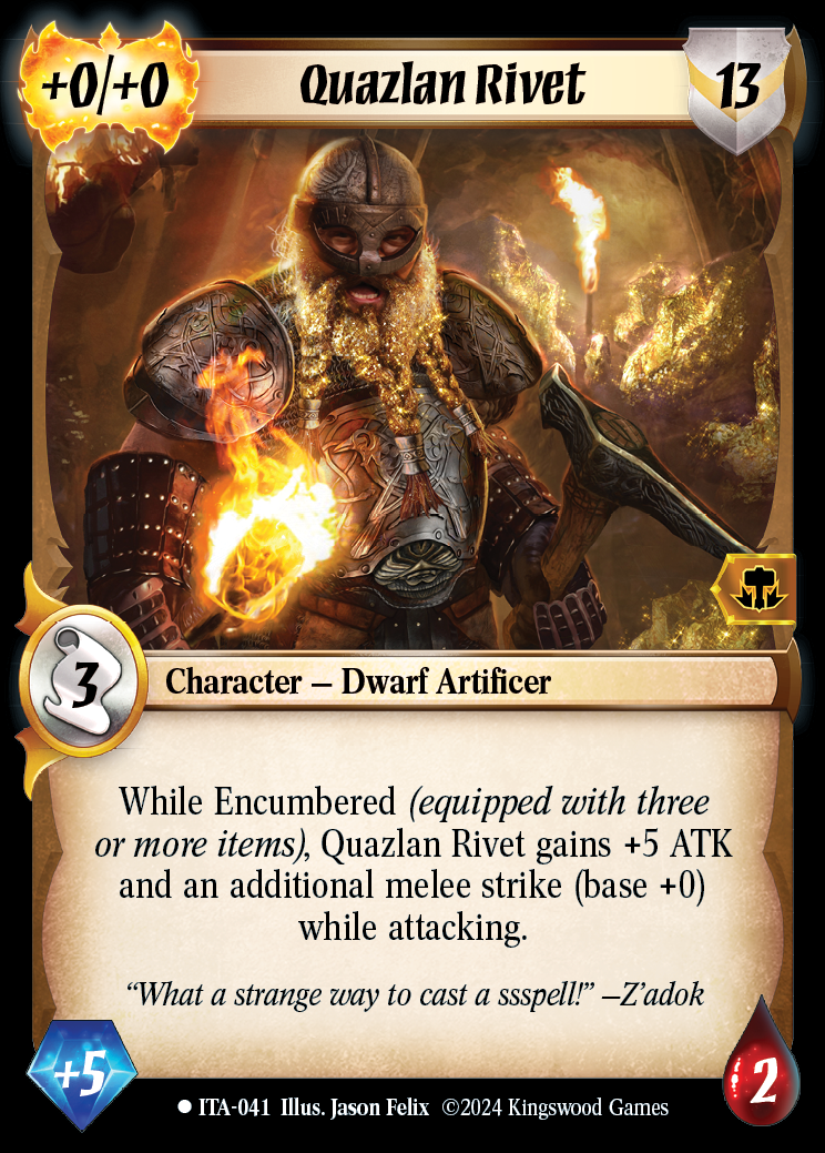 Quazlan Rivet - ITA 041 - Warlord: Saga of the Storm - Into the Accordlands