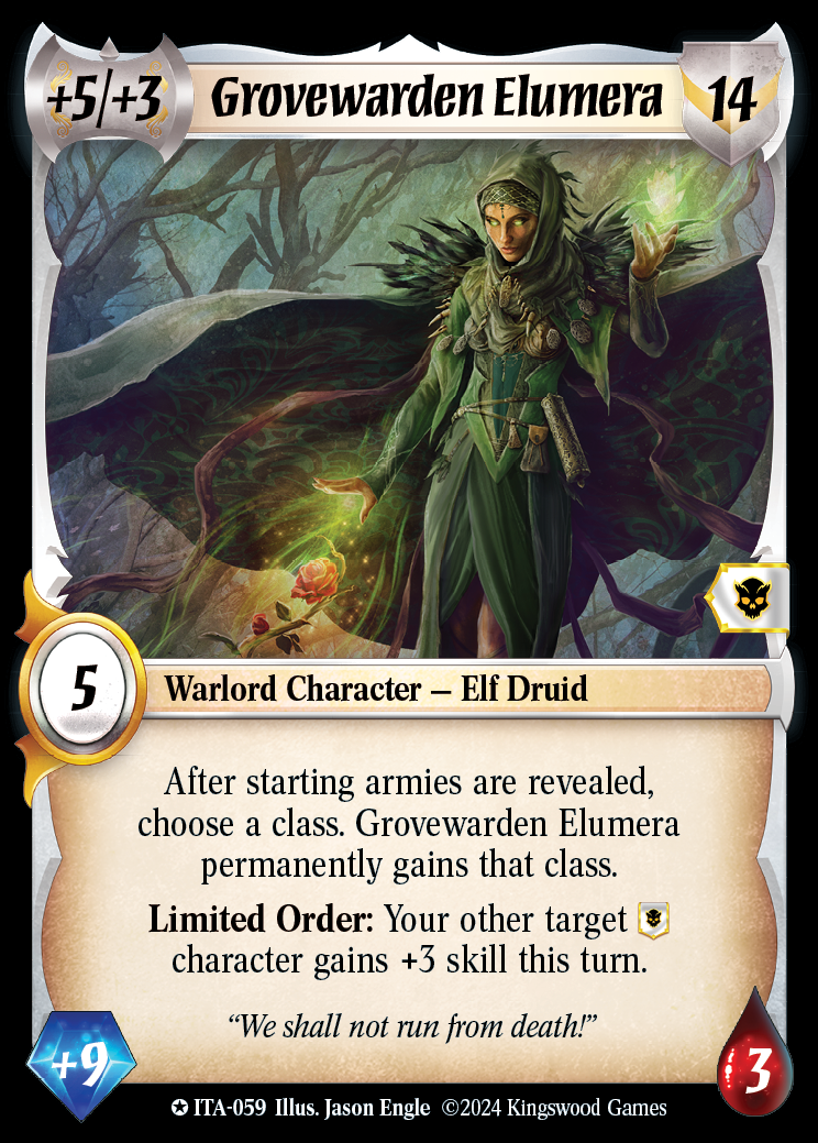 Grovewarden Elumera - ITA 059 - Warlord: Saga of the Storm - Into the Accordlands