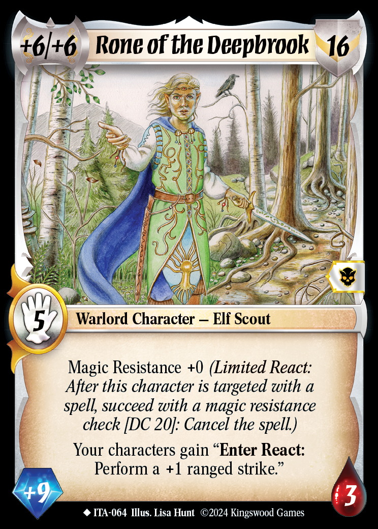 Rone of the Deepbrook - ITA 064 - Warlord: Saga of the Storm - Into the Accordlands