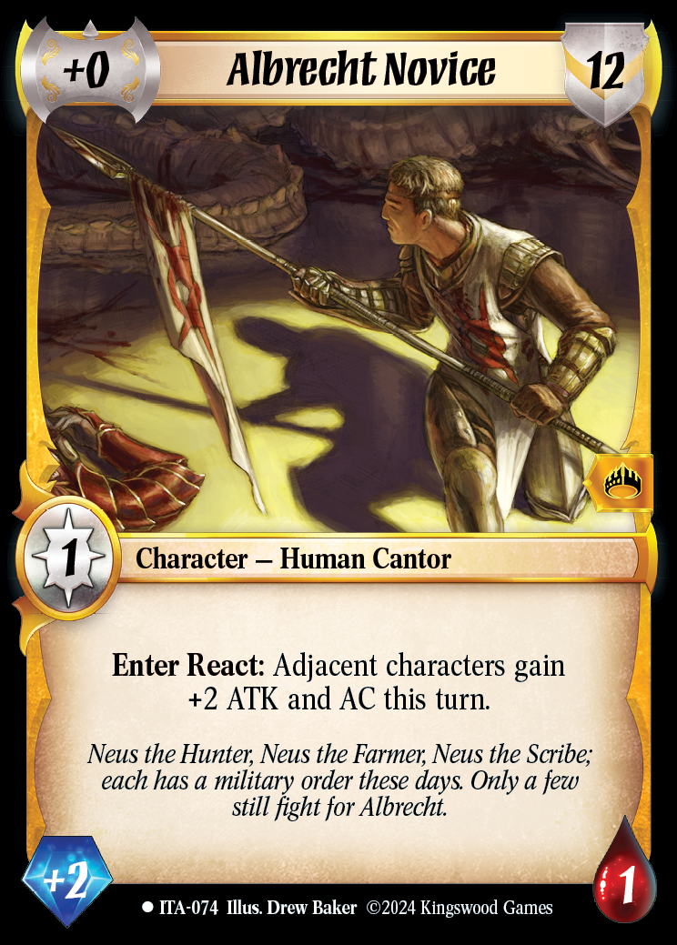 Albrecht Novice - ITA 074 - Warlord: Saga of the Storm - Into the Accordlands