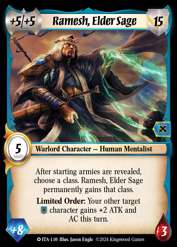 Ramesh, Elder Sage - ITA 116 - Warlord: Saga of the Storm - Into the Accordlands