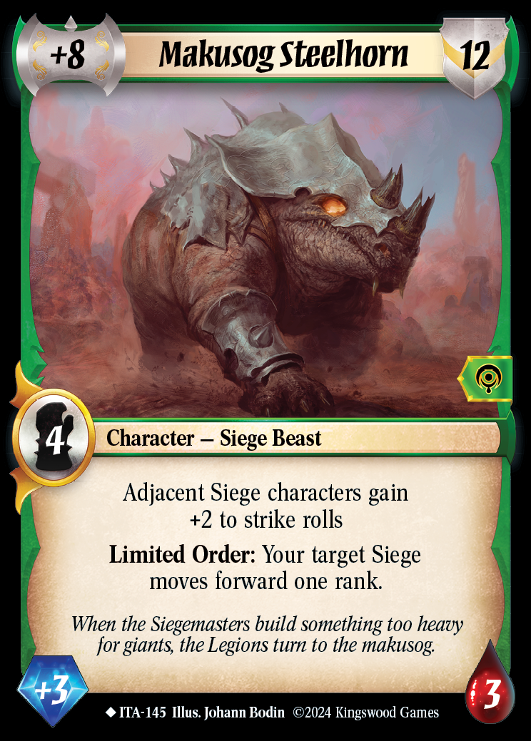 Makusog Steelhorn - ITA 145 - Warlord: Saga of the Storm - Into the Accordlands