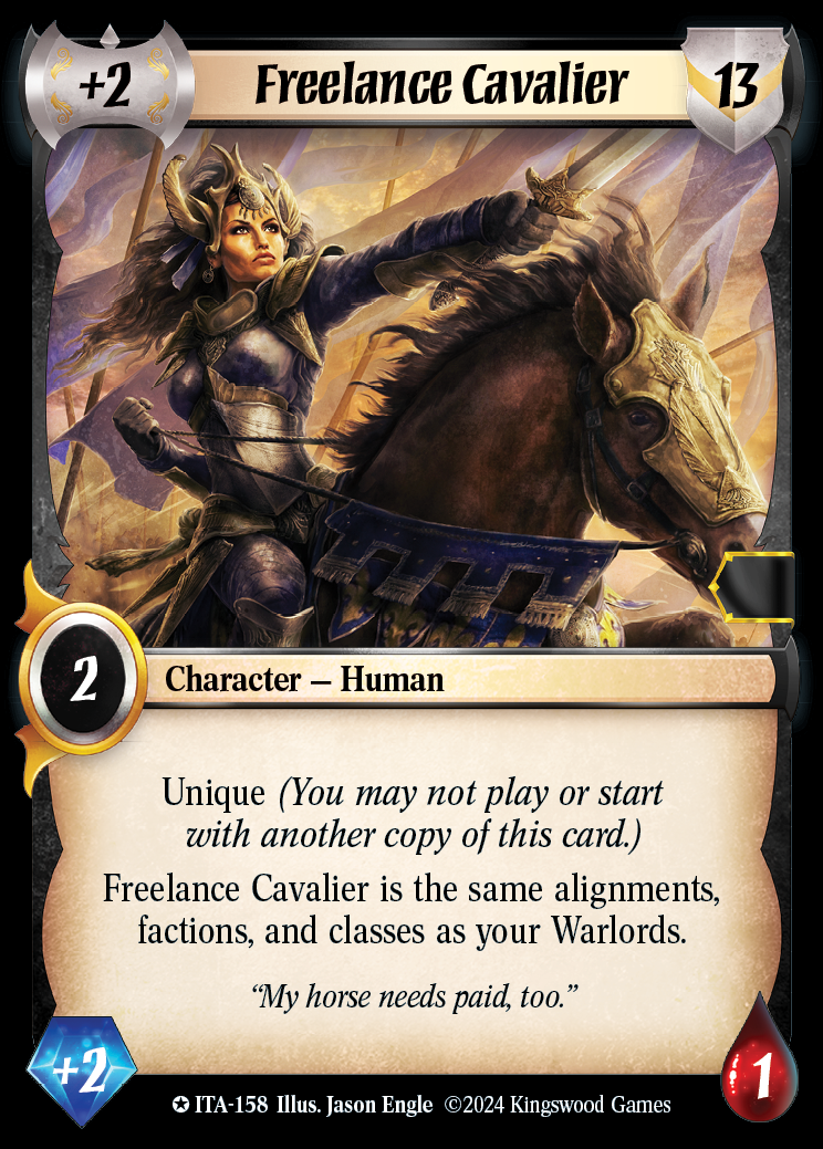 Freelance Cavalier - ITA 158 - Warlord: Saga of the Storm - Into the Accordlands