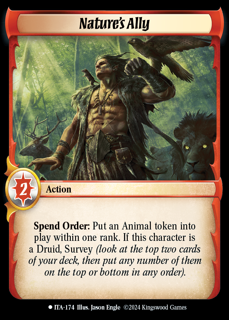 Nature's Ally - ITA 174 - Warlord: Saga of the Storm - Into the Accordlands