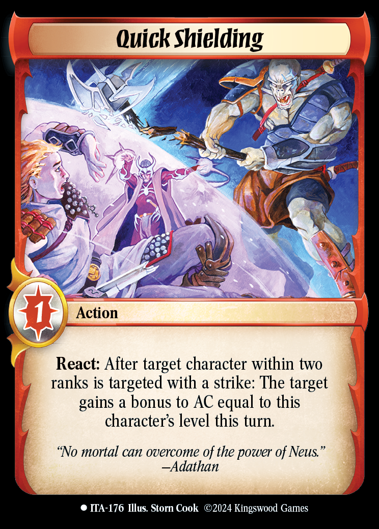 Quick Shielding - ITA 176 - Warlord: Saga of the Storm - Into the Accordlands