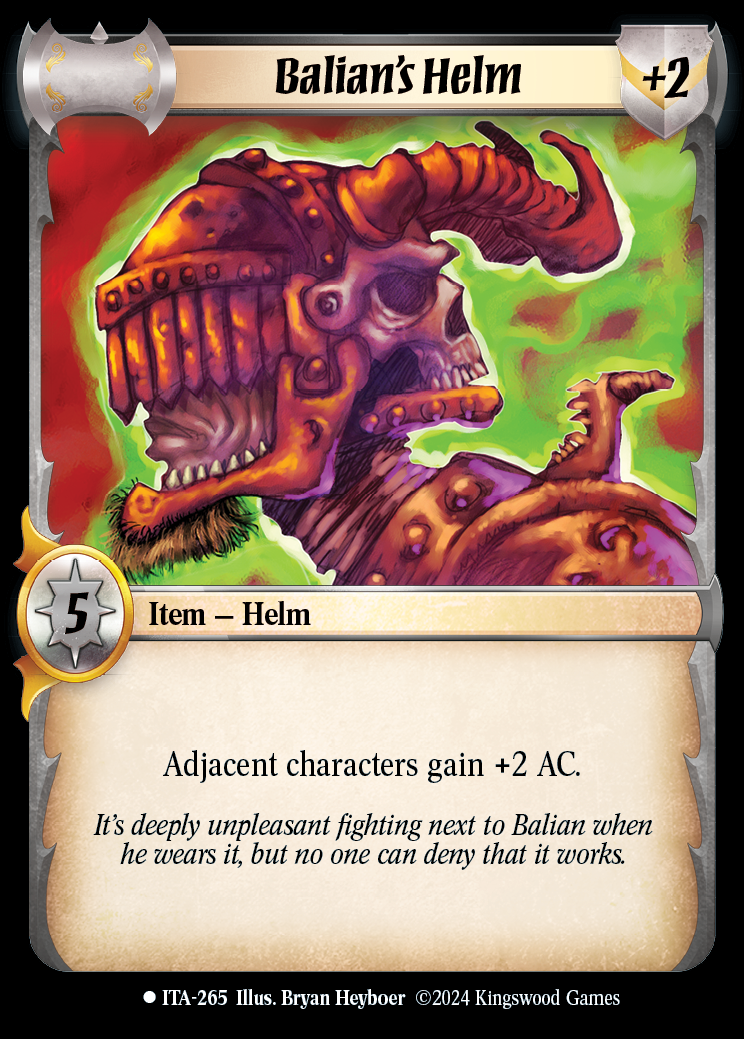 Balian's Helm - ITA 265 - Warlord: Saga of the Storm - Into the Accordlands