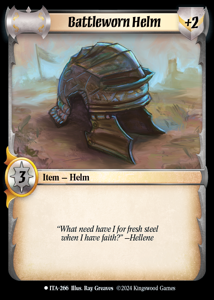 Battleworn Helm - ITA 266 - Warlord: Saga of the Storm - Into the Accordlands