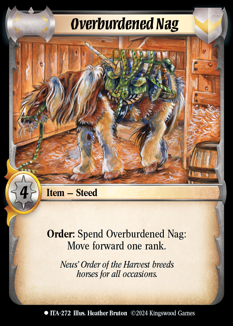 Overburdened Nag - ITA 272 - Warlord: Saga of the Storm - Into the Accordlands