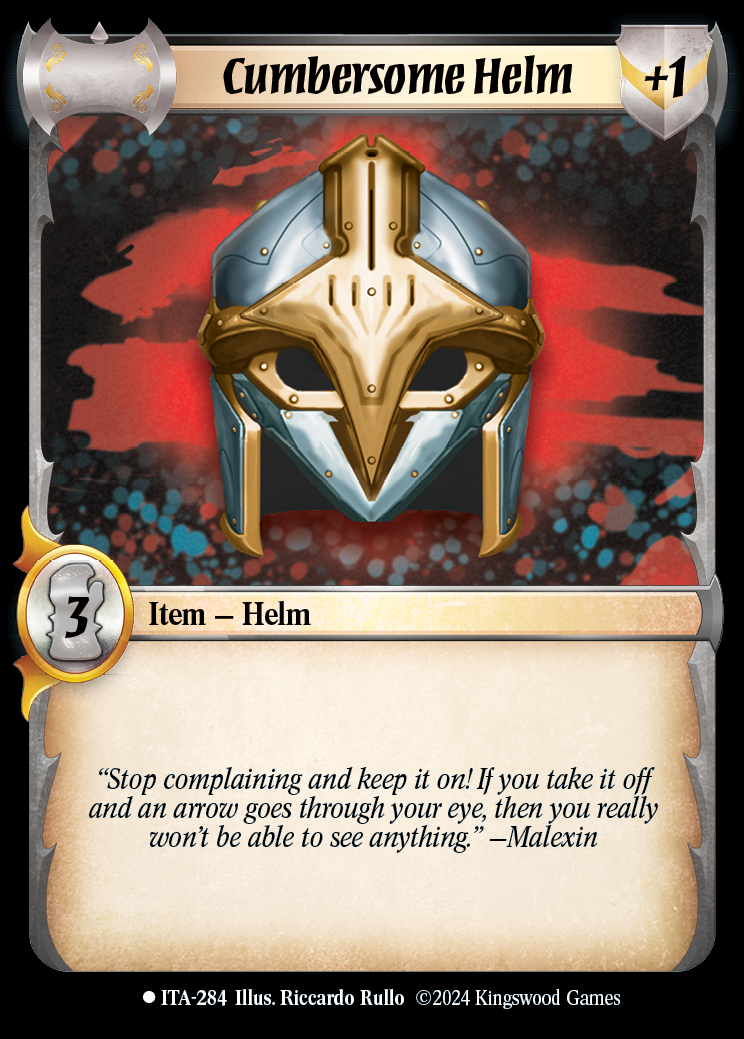 Cumbersome Helm - ITA 284 - Warlord: Saga of the Storm - Into the Accordlands