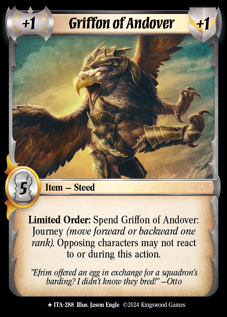 Griffon of Andover - ITA 288 - Warlord: Saga of the Storm - Into the Accordlands