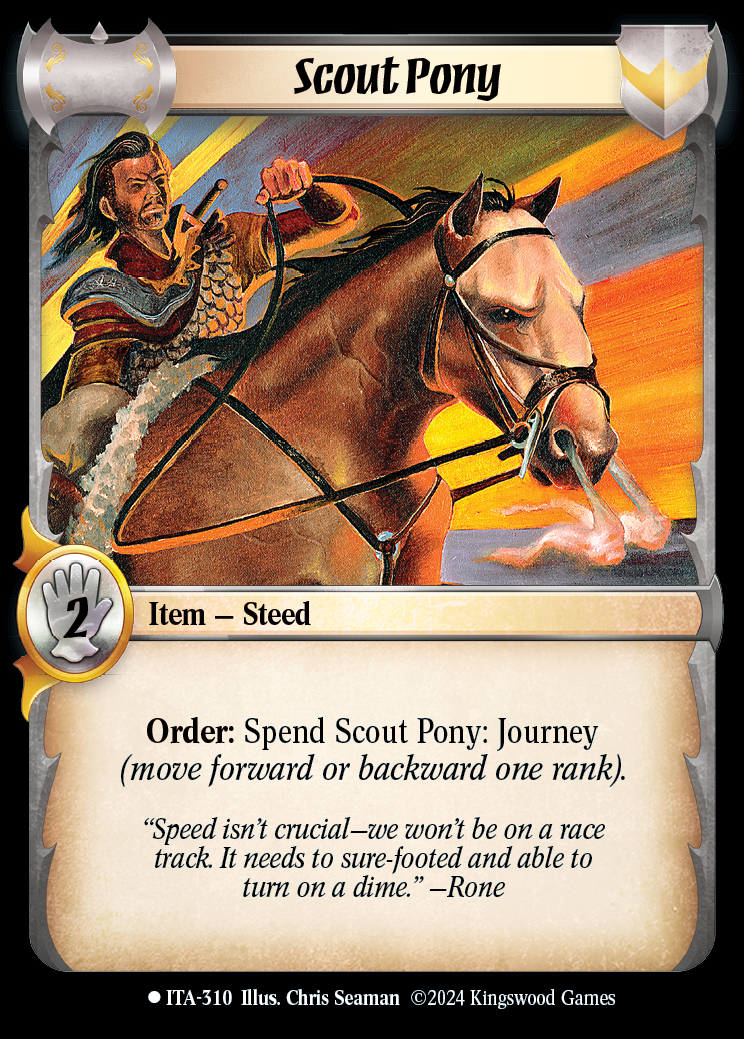 Scout Pony - ITA 310 - Warlord: Saga of the Storm - Into the Accordlands