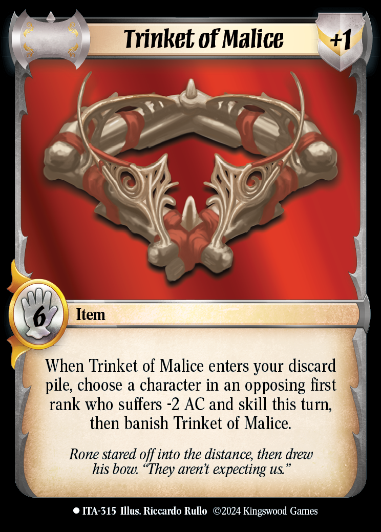 Trinket of Malice - ITA 315 - Warlord: Saga of the Storm - Into the Accordlands