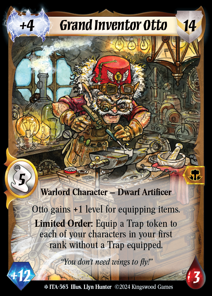 Grand Inventor Otto (Extended Art) - ITA 363 - Warlord: Saga of the Storm - Into the Accordlands