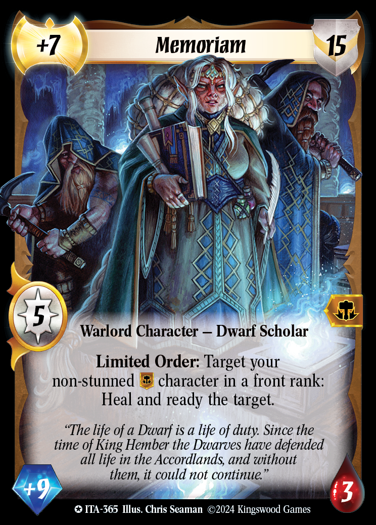 Memoriam (Extended Art) - ITA 365 - Warlord: Saga of the Storm - Into the Accordlands