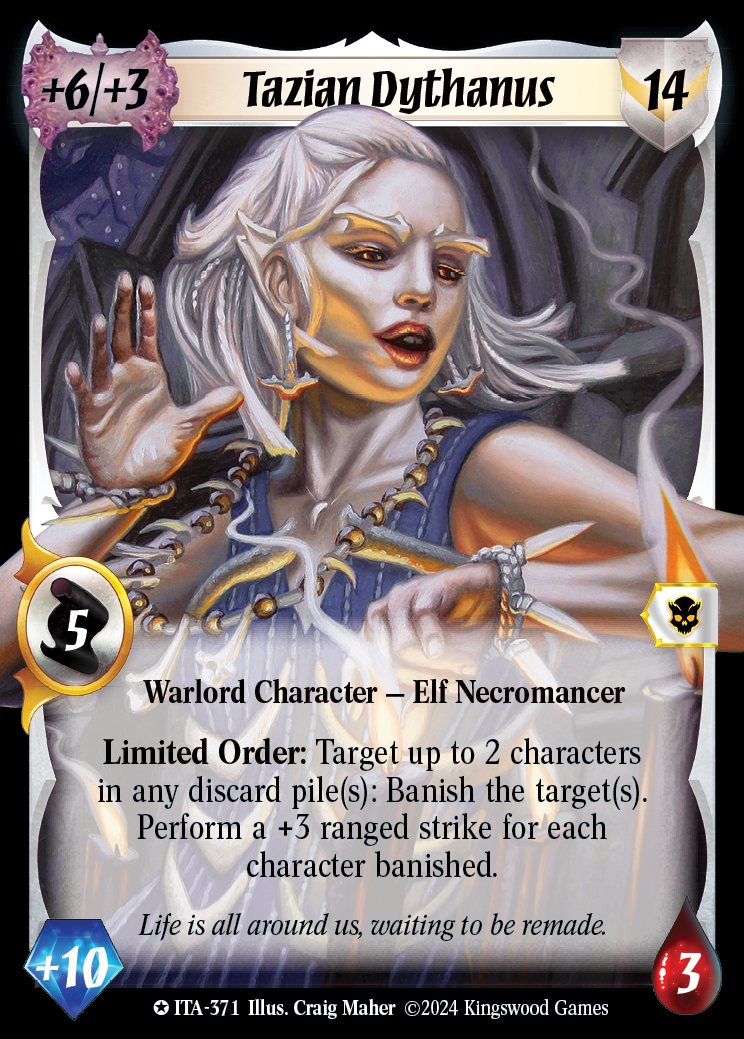 Tazian Dythanus (Extended Art) - ITA 371 - Warlord: Saga of the Storm - Into the Accordlands
