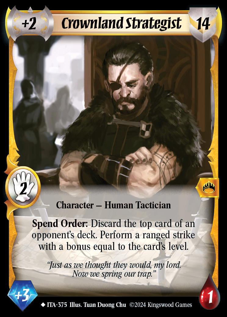 Crownland Strategist (Extended Art) - ITA 375 - Warlord: Saga of the Storm - Into the Accordlands