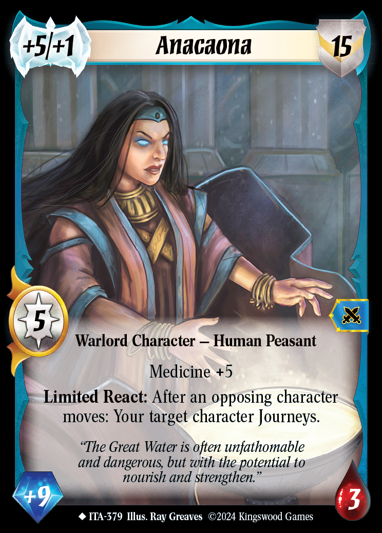 Anacaona (Extended Art) - ITA 379 - Warlord: Saga of the Storm - Into the Accordlands