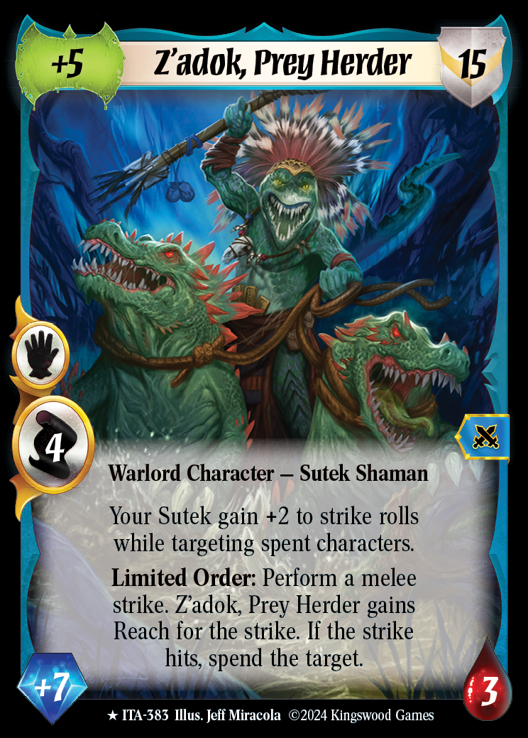 Z'adok, Prey Herder (Extended Art) - ITA 383 - Warlord: Saga of the Storm - Into the Accordlands