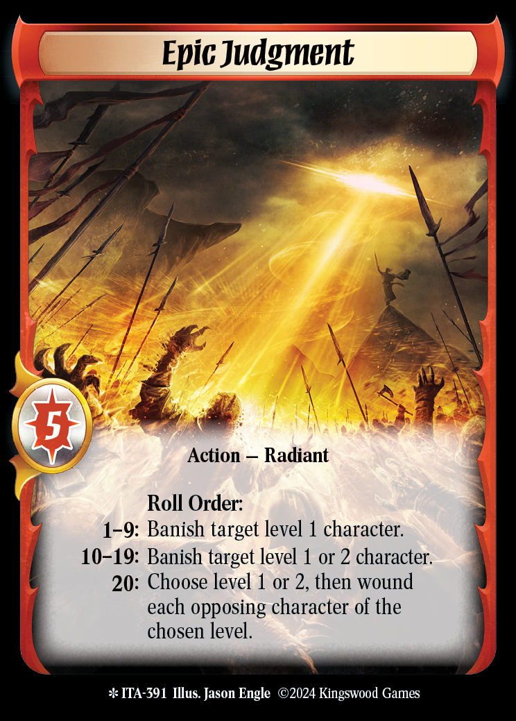 Epic Judgment (Extended Art) - ITA 391 - Warlord: Saga of the Storm - Into the Accordlands