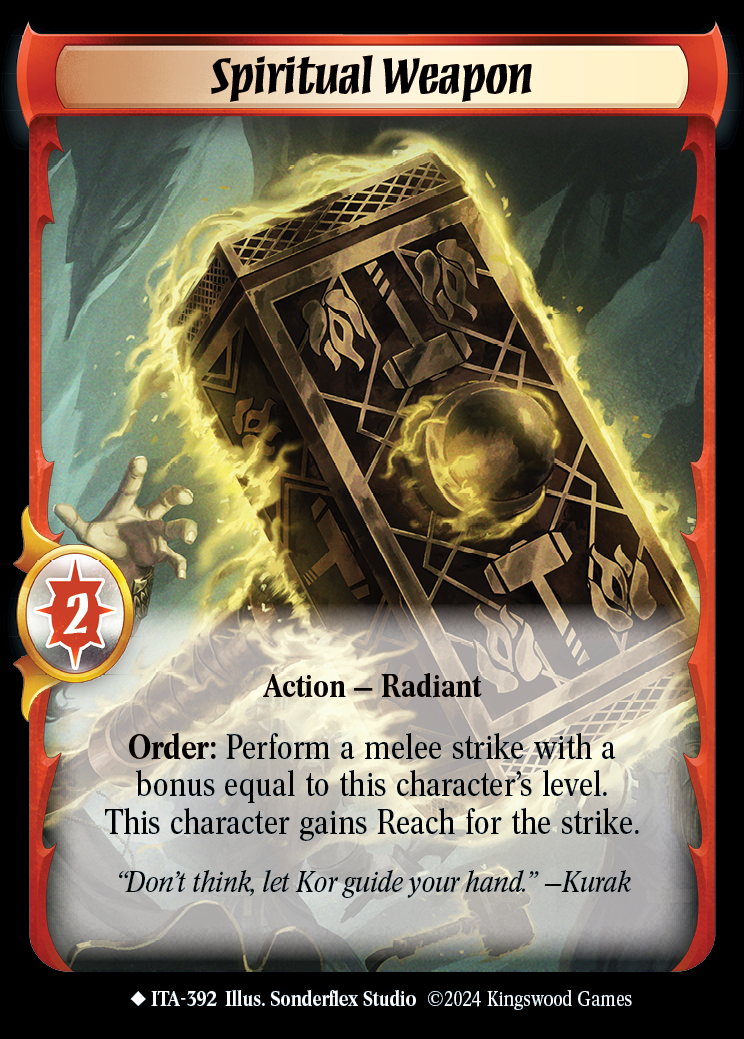 Spiritual Weapon (Extended Art) - ITA 392 - Warlord: Saga of the Storm - Into the Accordlands