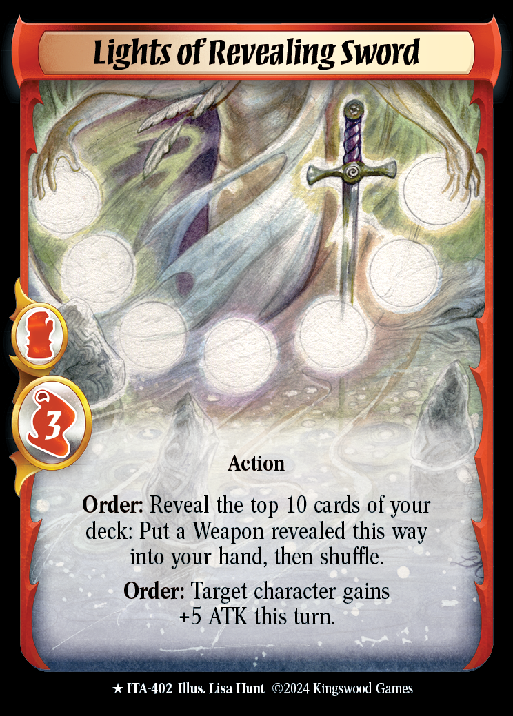 Lights of Revealing Sword (Extended Art) - ITA 402 - Warlord: Saga of the Storm - Into the Accordlands