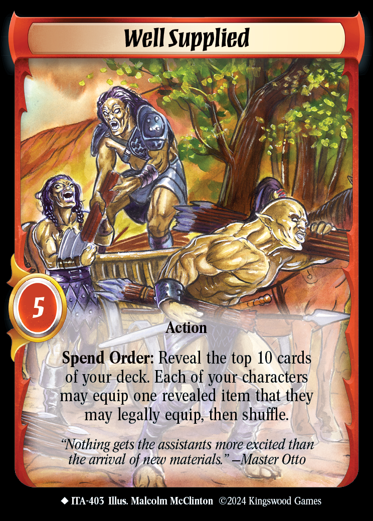 Well Supplied (Extended Art) - ITA 403 - Warlord: Saga of the Storm - Into the Accordlands