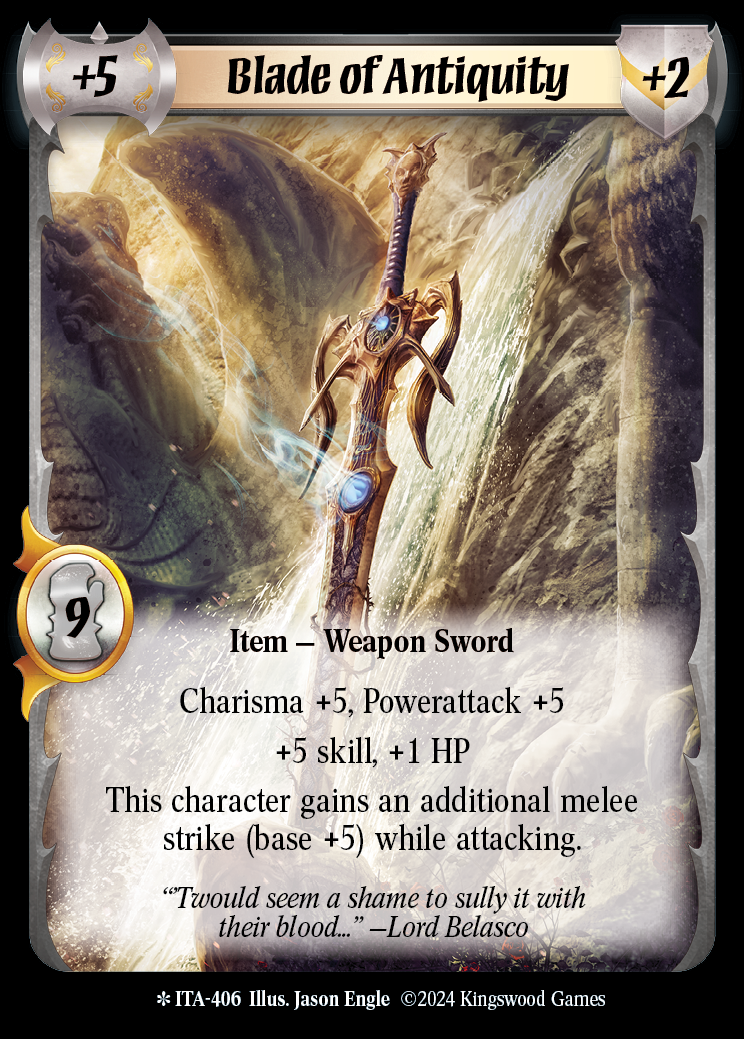 Blade of Antiquity (Extended Art) - ITA 406 - Warlord: Saga of the Storm - Into the Accordlands