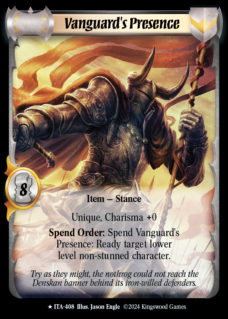 Vanguard's Presence (Extended Art) - ITA 408 - Warlord: Saga of the Storm - Into the Accordlands