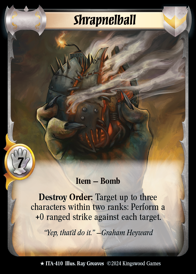 Shrapnelball (Extended Art) - ITA 410 - Warlord: Saga of the Storm - Into the Accordlands