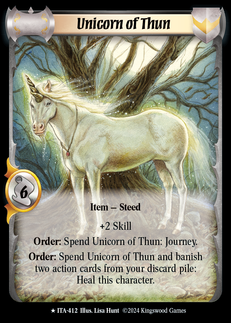 Unicorn of Thun (Extended Art) - ITA 412 - Warlord: Saga of the Storm - Into the Accordlands