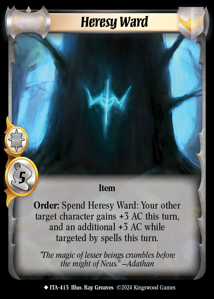 Heresy Ward (Extended Art) - ITA 413 - Warlord: Saga of the Storm - Into the Accordlands