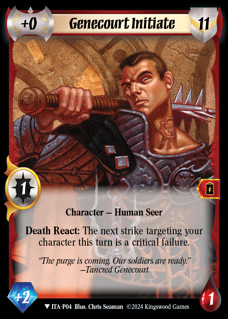 Genecourt Initiate (Extended Art) - ITA P04 - Warlord: Saga of the Storm - Into the Accordlands