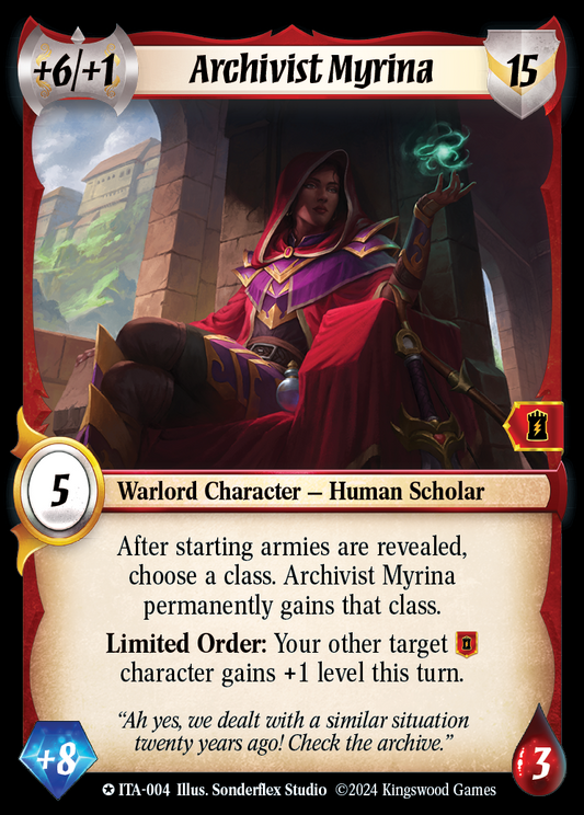 Archivist Myrina - ITA 004 - Warlord: Saga of the Storm - Into the Accordlands