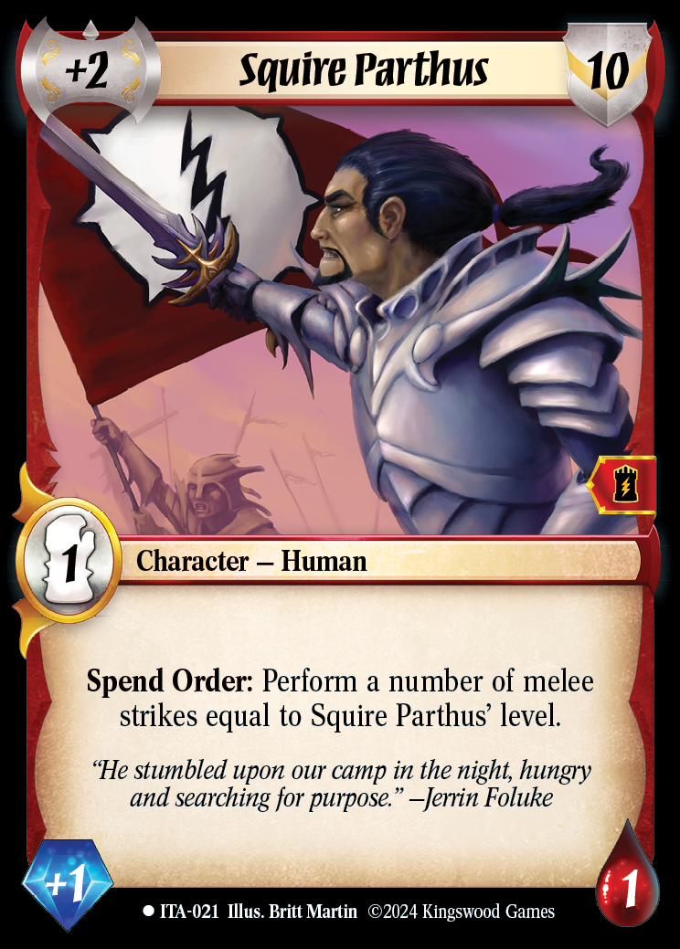 Squire Parthus - ITA 021 - Warlord: Saga of the Storm - Into the Accordlands
