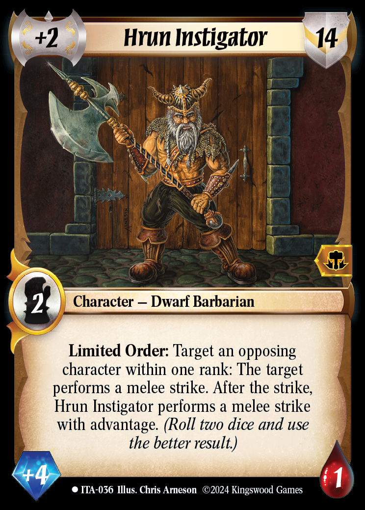 Hrun Instigator - ITA 036 - Warlord: Saga of the Storm - Into the Accordlands