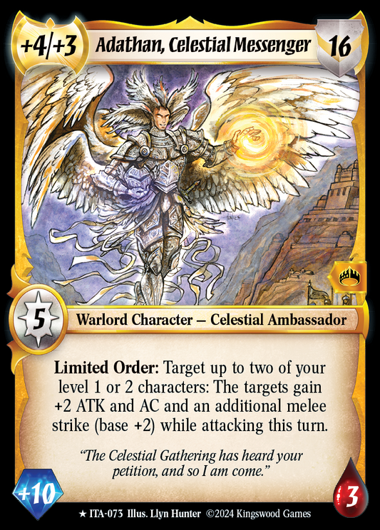 Adathan, Celestial Messenger - ITA 073 - Warlord: Saga of the Storm - Into the Accordlands