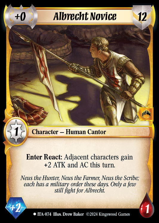 Albrecht Novice - ITA 074 - Warlord: Saga of the Storm - Into the Accordlands