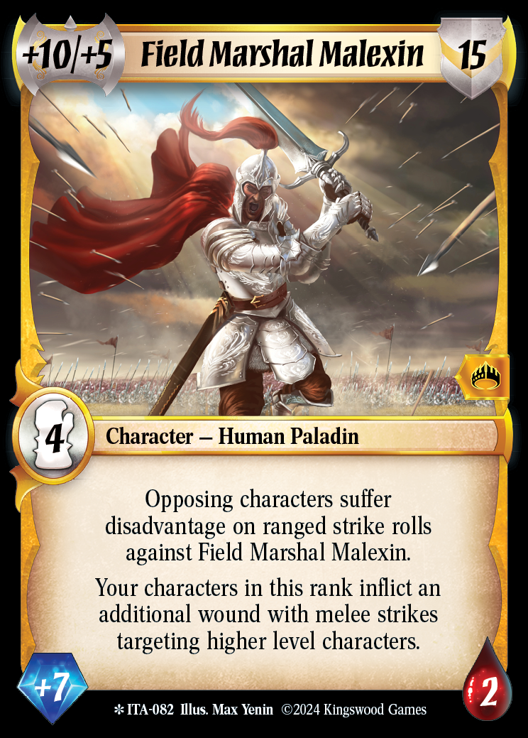 Field Marshal Malexin - ITA 082 - Warlord: Saga of the Storm - Into the Accordlands