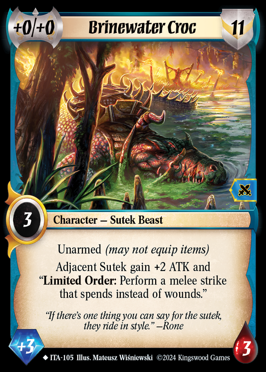 Brinewater Croc - ITA 105 - Warlord: Saga of the Storm - Into the Accordlands