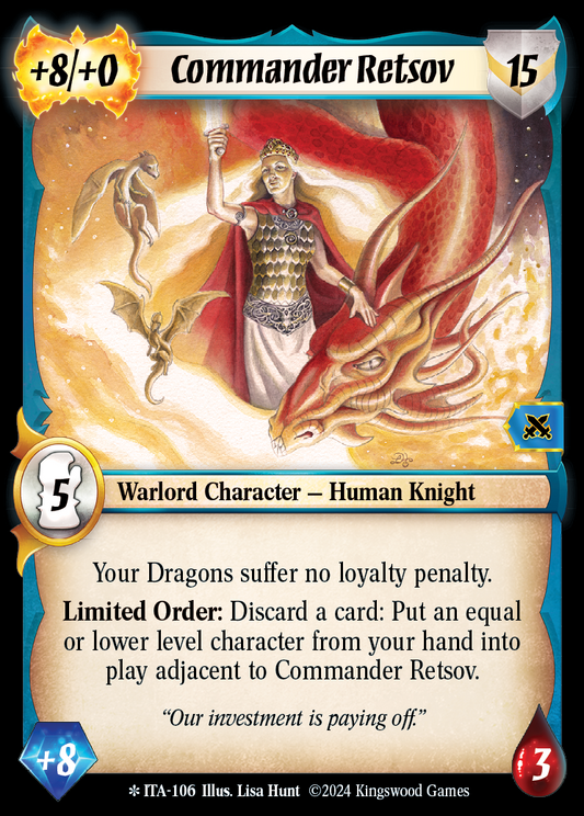 Commander Retsov - ITA 106 - Warlord: Saga of the Storm - Into the Accordlands