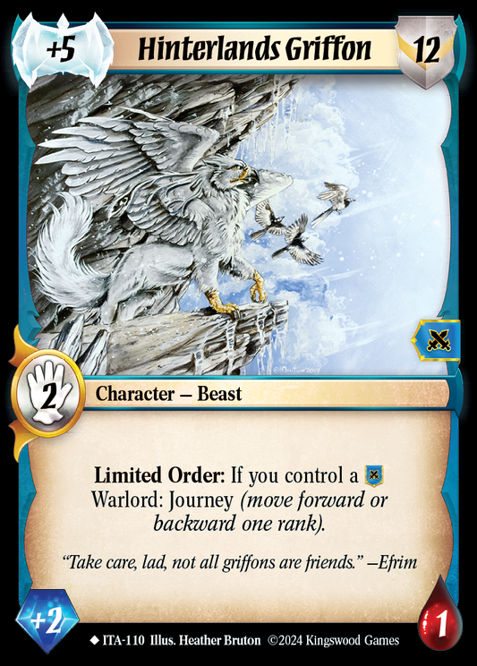Hinterlands Griffon - ITA 110 - Warlord: Saga of the Storm - Into the Accordlands