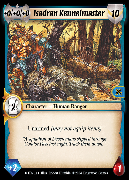 Isadran Kennelmaster - ITA 111 - Warlord: Saga of the Storm - Into the Accordlands