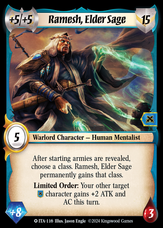 Ramesh, Elder Sage - ITA 116 - Warlord: Saga of the Storm - Into the Accordlands