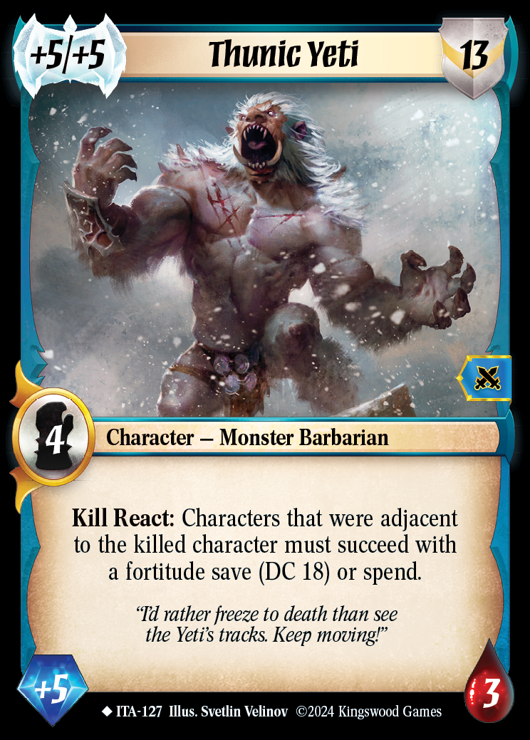 Thunic Yeti - ITA 127 - Warlord: Saga of the Storm - Into the Accordlands