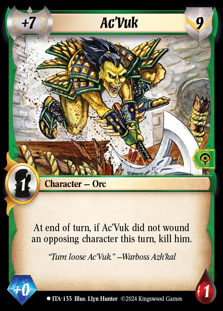 Ac'Vuk - ITA 133 - Warlord: Saga of the Storm - Into the Accordlands