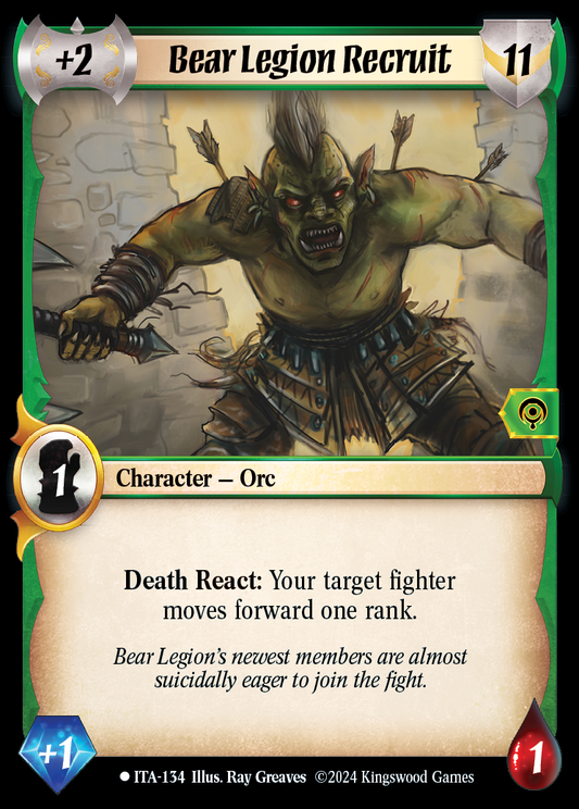 Bear Legion Recruit - ITA 134 - Warlord: Saga of the Storm - Into the Accordlands