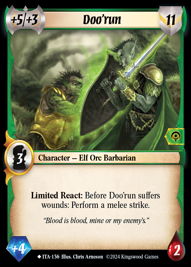 Doo'run - ITA 136 - Warlord: Saga of the Storm - Into the Accordlands